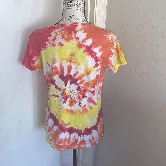 Jurassic Park Tie Dye V-Neck Shirt - Picture 3 of 10